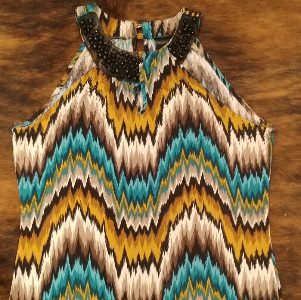 Chevron Beaded Tank